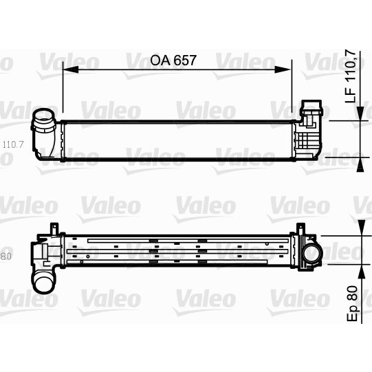 Слика на интеркулер VALEO 818870 за Renault Megane 3 Coupe 2.0 dCi (DZ0Y) - 150 коњи дизел