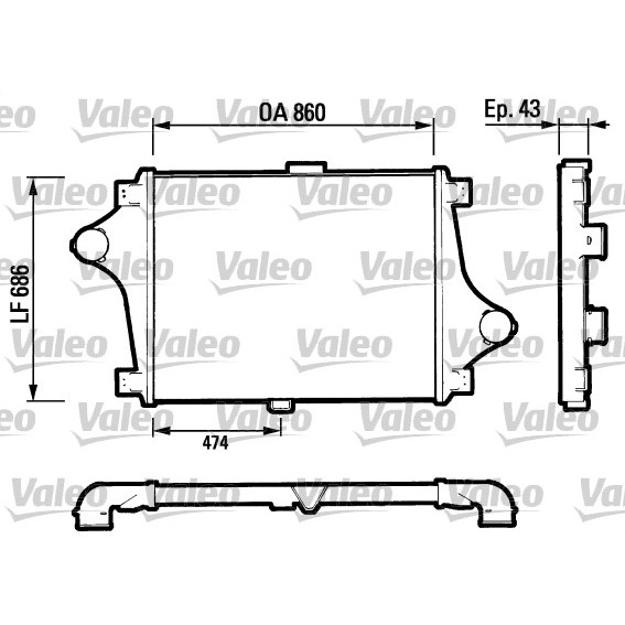 Слика на Интеркулер VALEO NEW ORIGINAL PART 816693