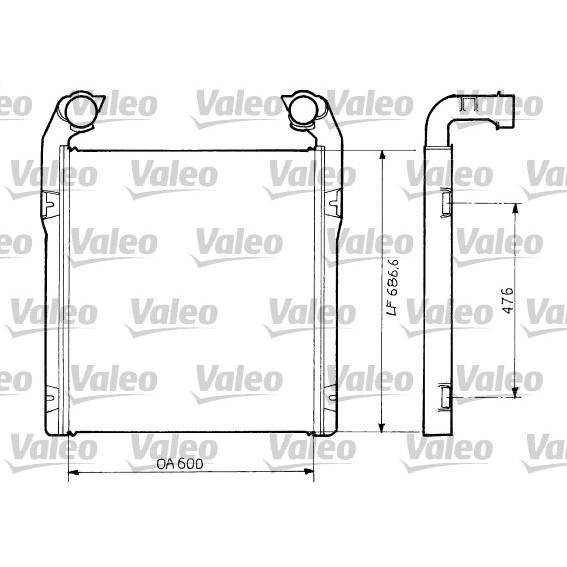 Слика на интеркулер VALEO NEW ORIGINAL PART 816797 за камион Renault Manager G 300.13 - 302 коњи дизел