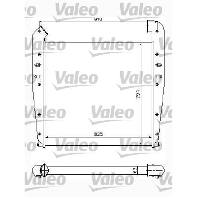 Слика на интеркулер VALEO NEW ORIGINAL PART 817772 за камион Scania 4 Series 144 G/530 - 530 коњи дизел