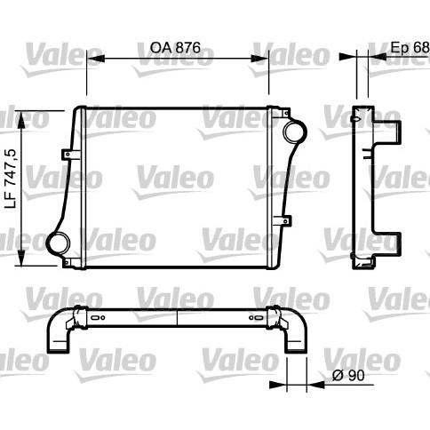 Слика на Интеркулер VALEO NEW ORIGINAL PART 818876