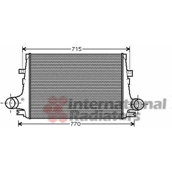 Слика на интеркулер VAN WEZEL 01004096 за Alfa Romeo 159 Sedan 1.9 JTDM 16V - 136 коњи дизел