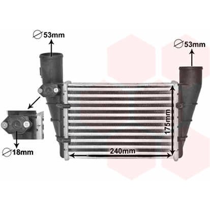 Слика на интеркулер VAN WEZEL 03004112 за Renault 25 (B29) 2.4 V6 Turbo (B295) - 181 коњи бензин