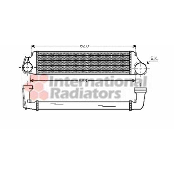 Слика на интеркулер VAN WEZEL 06004282 за BMW 3 Touring E46 320 d - 150 коњи дизел