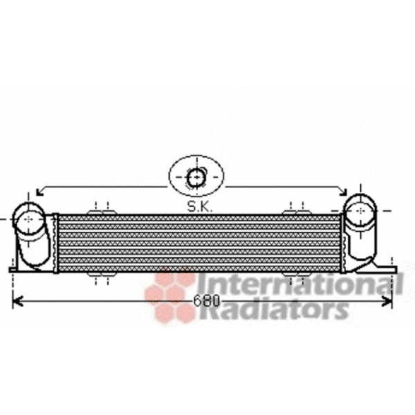 Слика на интеркулер VAN WEZEL 06004378 за BMW 3 Sedan E90 318 d - 122 коњи дизел