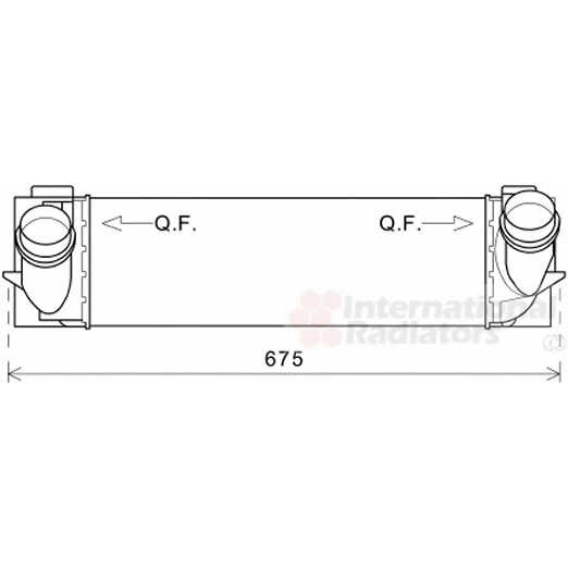 Слика на интеркулер VAN WEZEL 06004463 за BMW X3 F25 sDrive 18 d - 136 коњи дизел