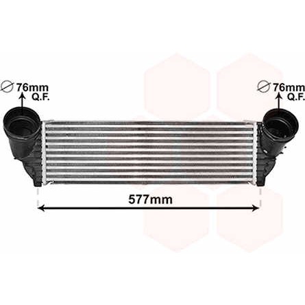 Слика на интеркулер VAN WEZEL 06004543 за BMW X6 F86 M 50 d - 381 коњи дизел