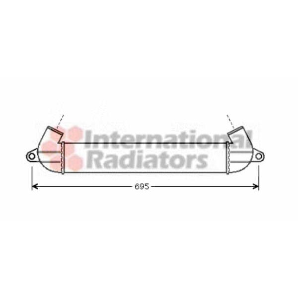 Слика на интеркулер VAN WEZEL 17004271 за Fiat Doblo Cargo 223 1.9 JTD (223ZXE1A) - 100 коњи дизел