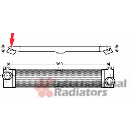 Слика на интеркулер VAN WEZEL 17004353 за Citroen Jumper BUS 3.0 HDi 155 - 157 коњи дизел