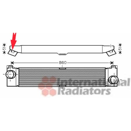 Слика на интеркулер VAN WEZEL 17004360 за Citroen Jumper BOX 3.0 HDi 160 - 157 коњи дизел