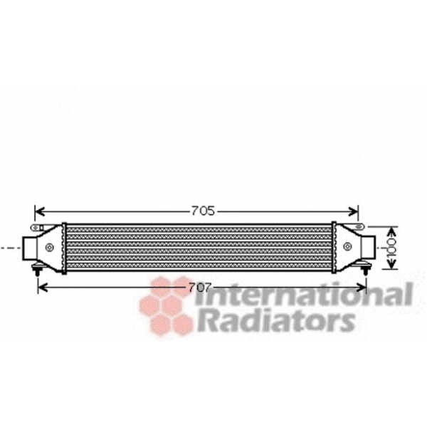 Слика на интеркулер VAN WEZEL 17004392 за Fiat Doblo 152 1.6 D Multijet - 90 коњи дизел