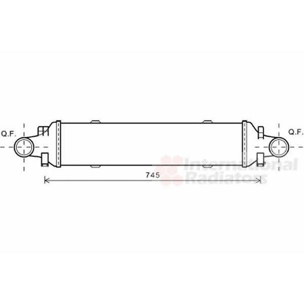 Слика на интеркулер VAN WEZEL 30004593 за Mercedes GLK-class (x204) 220 CDI (204.902) - 163 коњи дизел