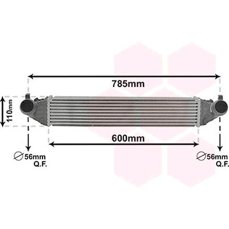 Слика на интеркулер VAN WEZEL 37014702 за Opel Astra K (B16) 1.4 Turbo (68) - 125 коњи бензин