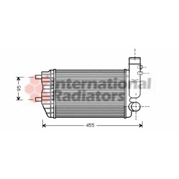 Слика на интеркулер VAN WEZEL 40004183 за Citroen Jumper BUS 230P 2.5 TD - 103 коњи дизел