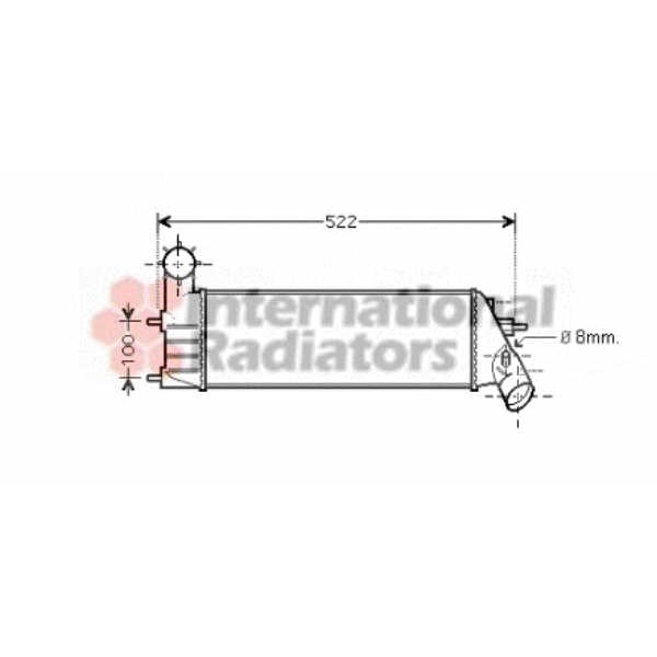 Слика на интеркулер VAN WEZEL 40004261 за Citroen C8 EA,EB 2.0 HDi - 107 коњи дизел