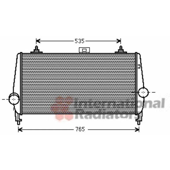 Слика на интеркулер VAN WEZEL 40004338 за Citroen C5 RD Sedan 1.8 16V - 125 коњи бензин