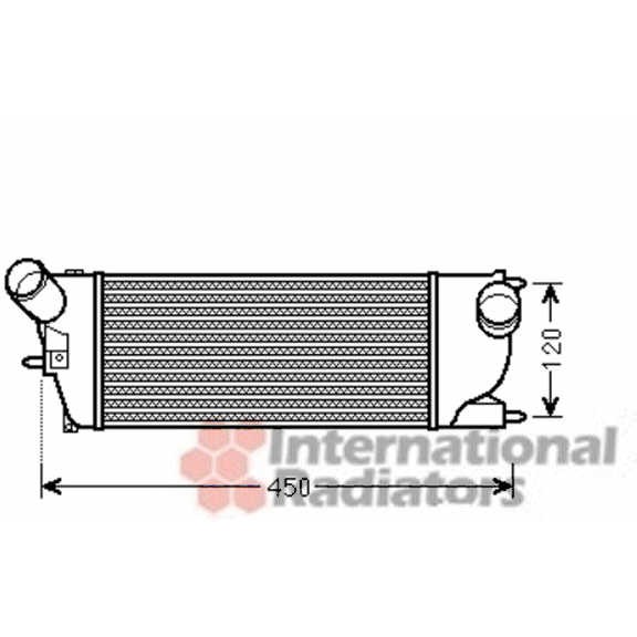 Слика на интеркулер VAN WEZEL 40004345 за Peugeot 407 SW 2.0 HDi 135 - 136 коњи дизел