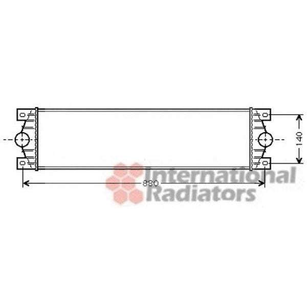 Слика на интеркулер VAN WEZEL 43004359 за Renault Master 2 Box (FD) 3.0 dCi 160 - 156 коњи дизел