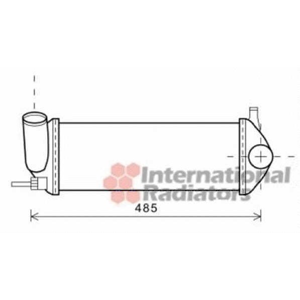 Слика на интеркулер VAN WEZEL 43004471 за Renault Kangoo (KW0-1) 1.5 dCi - 75 коњи дизел