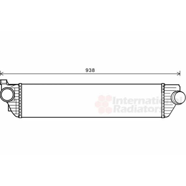 Слика на интеркулер VAN WEZEL 43004498 за Renault Master 3 Box (FV) 2.3 dCi FWD (FV0C, FV0D) - 125 коњи дизел