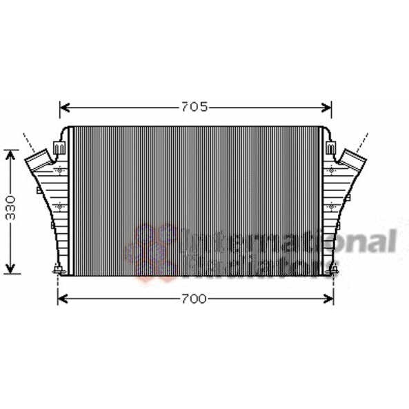 Слика на интеркулер VAN WEZEL 47004068 за Hyundai Excel (X-2) 1.5 i - 84 коњи бензин