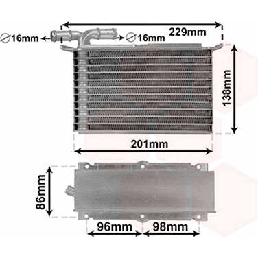 Слика на интеркулер VAN WEZEL 58014703 за VW Caddy 3 Box 1.2 TSI - 86 коњи бензин