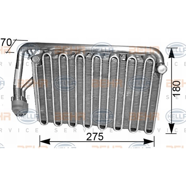 Слика на Испарувач, клима уред BEHR HELLA SERVICE 8FV 351 210-441
