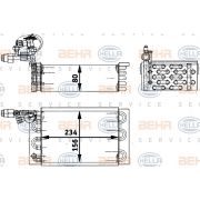 Слика 1 $на Испарувач, клима уред BEHR HELLA SERVICE PREMIUM LINE 8FV 351 211-411