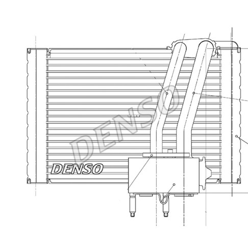 Слика на испарувач, клима уред DENSO DEV07005 за Citroen Jumpy BOX 2.0 HDi 95 - 98 коњи дизел