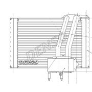 Слика 1 на испарувач, клима уред DENSO DEV07005