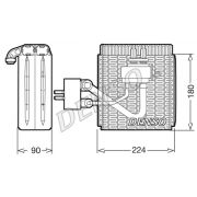 Слика 1 на испарувач, клима уред DENSO DEV09002