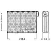 Слика 1 на испарувач, клима уред DENSO DEV09013