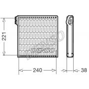 Слика 1 на испарувач, клима уред DENSO DEV09102