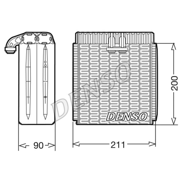 Слика на Испарувач, клима уред DENSO DEV12001