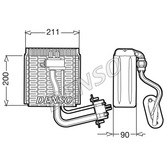 Слика на Испарувач, клима уред DENSO DEV12002