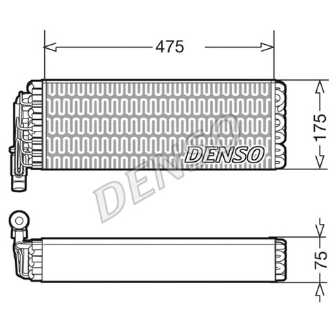 Слика на Испарувач, клима уред DENSO DEV12003