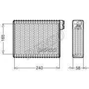 Слика 1 на испарувач, клима уред DENSO DEV21004