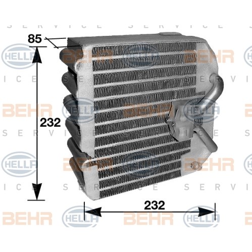 Слика на испарувач, клима уред HELLA 8FV 351 210-361 за Hyundai Lantra 2 Break (J-2) 1.8 16V - 128 коњи бензин