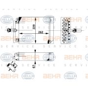 Слика 1 на испарувач, клима уред HELLA BEHR  SERVICE  PREMIUM LINE 8FV 351 211-651