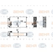 Слика 1 на испарувач, клима уред HELLA BEHR  SERVICE  PREMIUM LINE 8FV 351 330-141