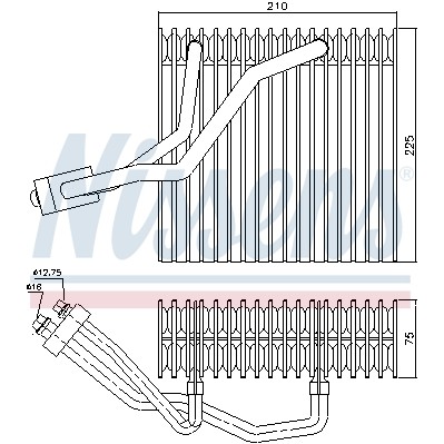 Слика на испарувач, клима уред NISSENS 92176 за VW Jetta 4 (1J2) 1.8 - 125 коњи бензин