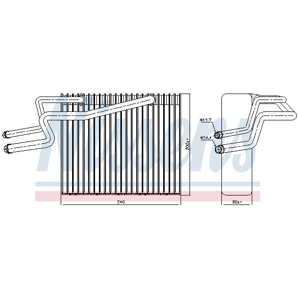 Слика на испарувач, клима уред NISSENS 92215 за Renault Thalia (LB0-1-2) 1.6 16V - 107 коњи бензин