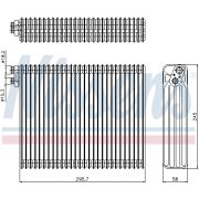 Слика 1 на испарувач, клима уред NISSENS 92299