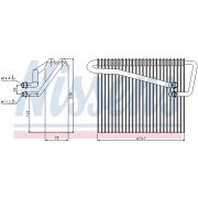 Слика 1 на испарувач, клима уред NISSENS 92301
