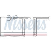 Слика 1 на испарувач, клима уред NISSENS 92324