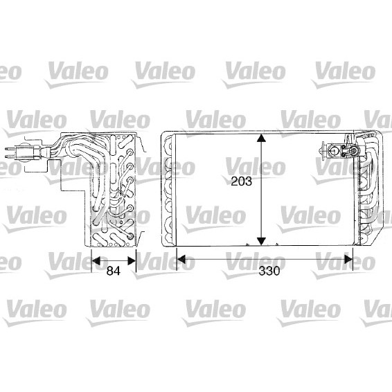Слика на испарувач, клима уред VALEO 817468 за Peugeot 607 Saloon 2.7 HDi 24V - 204 коњи дизел