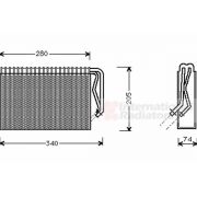 Слика 1 на испарувач, клима уред VAN WEZEL 3700V311