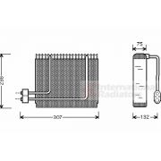 Слика 1 на испарувач, клима уред VAN WEZEL 8200V014