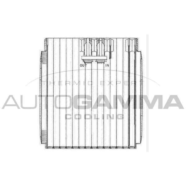 Слика на Испарувач на клима уред AUTOGAMMA 112132