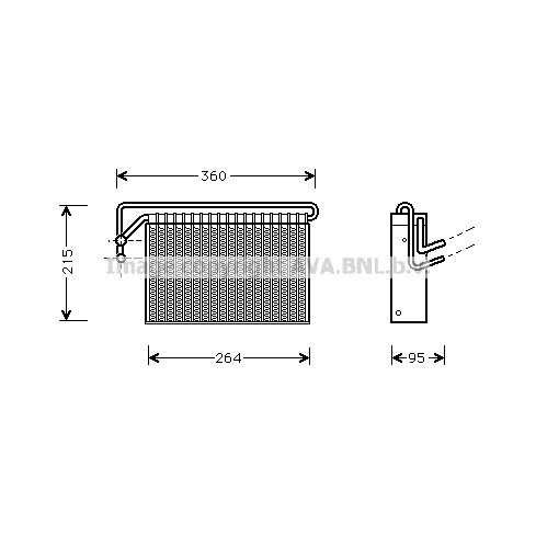 Слика на Испарувач на клима уред AVA QUALITY COOLING BWV024 за BMW 3 Touring E46 320 d - 150 коњи дизел